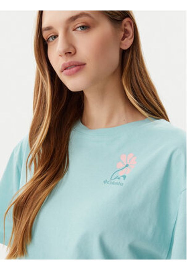 columbia - Columbia T-Shirt Rolling Bend™ Graphic 2120031 Niebieski Oversize. Kolor: niebieski. Materiał: bawełna