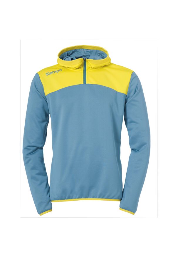 KEMPA - Bluza emotion 2.0 Kempa Quarter Zip. Typ kołnierza: kaptur. Kolor: niebieski, wielokolorowy, żółty. Sport: piłka ręczna