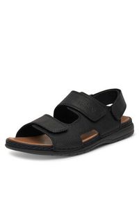 Rieker Sandały CEO-25558-01 Czarny. Kolor: czarny. Materiał: skóra #6