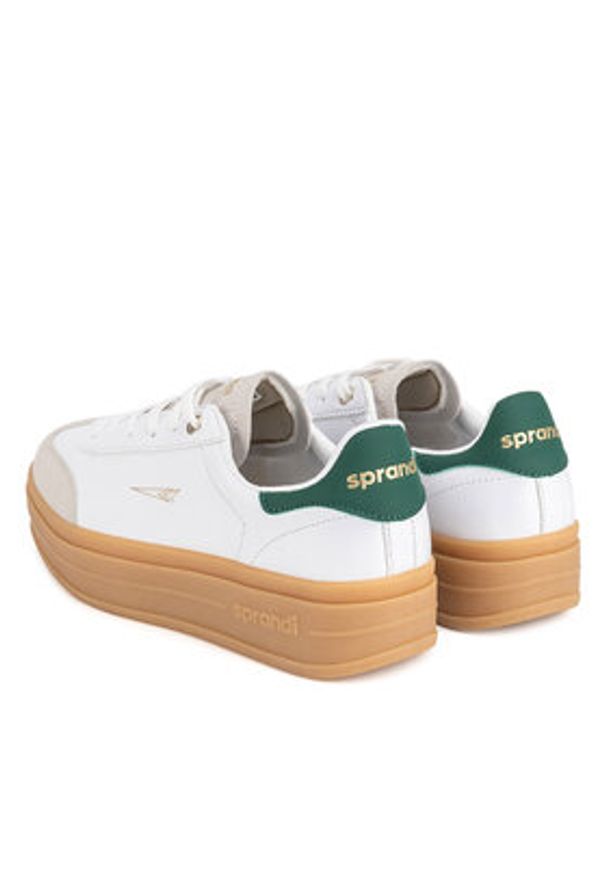 Sprandi Sneakersy V12-785 Biały. Kolor: biały. Materiał: skóra