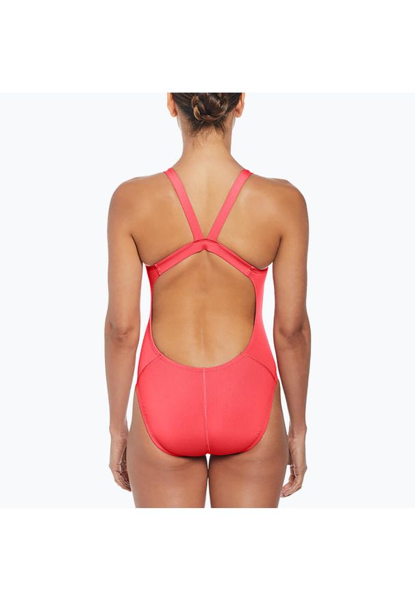 Strój pływacki jednoczęściowy damski Nike Hydrastrong Solid Fastback. Kolor: różowy