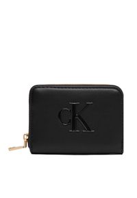 Calvin Klein Portfel LV04F1154G Czarny. Kolor: czarny. Materiał: skóra