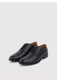 Pako Lorente - PAKO LORENTE – Czarne eleganckie buty męskie. Kolor: czarny, brązowy. Materiał: skóra. Styl: elegancki