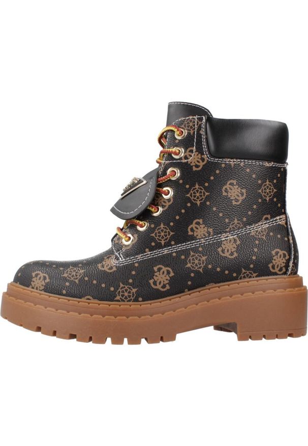 Guess - GUESS FLTLVY FAL10 Czarny. Kolor: czarny. Materiał: syntetyk, skóra. Styl: sportowy