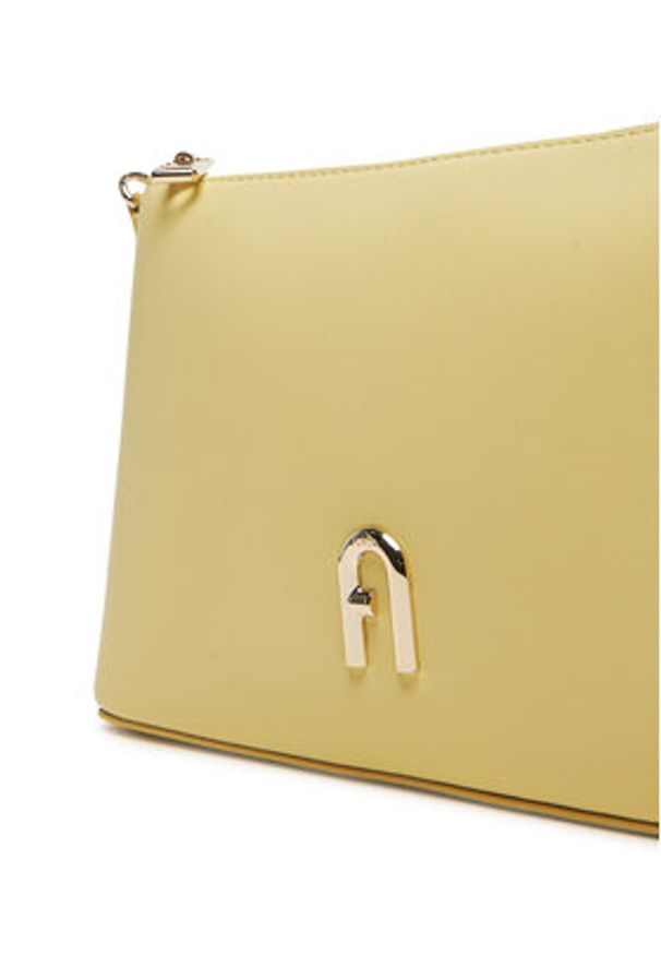 Furla Torebka Diamante WE00615 AX0733 3684S Żółty. Kolor: żółty. Materiał: skórzane