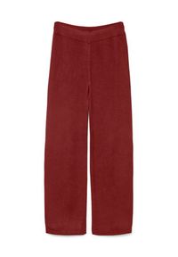 Vero Moda Spodnie dzianinowe Gold Art 10332174 Bordowy Loose Fit. Kolor: czerwony. Materiał: syntetyk #5