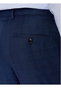 BOSS - Boss Garnitur H-Huge 50509502 Granatowy Slim Fit. Kolor: niebieski. Materiał: wełna #8