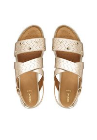 Geox Sandały Sandal Vega D65R6B 000NF C2012 Złoty. Kolor: złoty. Materiał: skóra #4