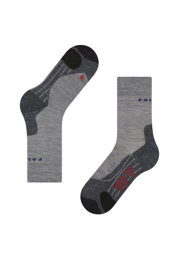 Skarpetki Falke TK2 Melange. Kolor: szary