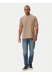BOSS T-Shirt Tee Collar 50562120 Khaki Relaxed Fit. Kolor: brązowy. Materiał: bawełna #2