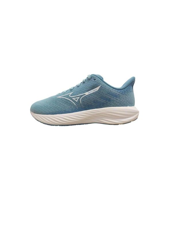 Buty do biegania damskie Mizuno Enerzy Rider Jr. Kolor: niebieski, biały, wielokolorowy. Materiał: tkanina, guma. Sport: bieganie