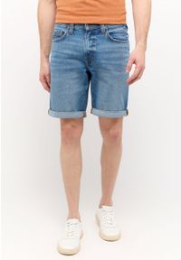 Mustang - MĘSKIE SZORTY MUSTANG Washington Shorts Denim Blue 1015149 5000 404. Materiał: denim