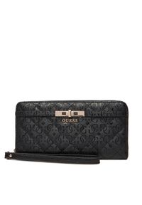 Guess Duży Portfel Damski Idra Slg SWGG81 57146 Czarny. Kolor: czarny. Materiał: skóra