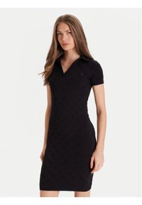 Guess Sukienka codzienna V5YK05 Z3OA0 Czarny Regular Fit. Okazja: na co dzień. Kolor: czarny. Materiał: syntetyk. Typ sukienki: proste. Styl: casual
