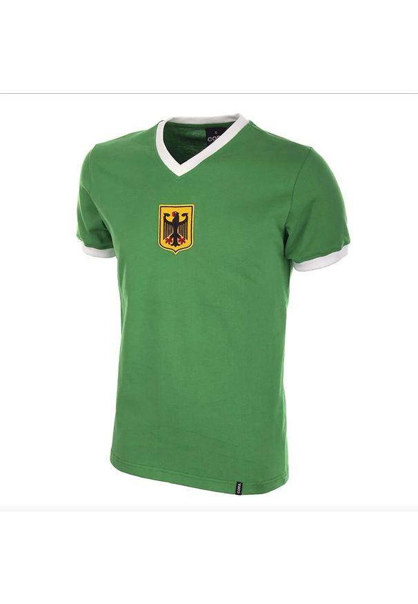 COPA FOOTBALL - Koszulka retro piłkarska dla dorosłych - Niemcy Lata 70 Wydanie Gościa - Zielona. Kolor: zielony. Sezon: lato. Sport: piłka nożna