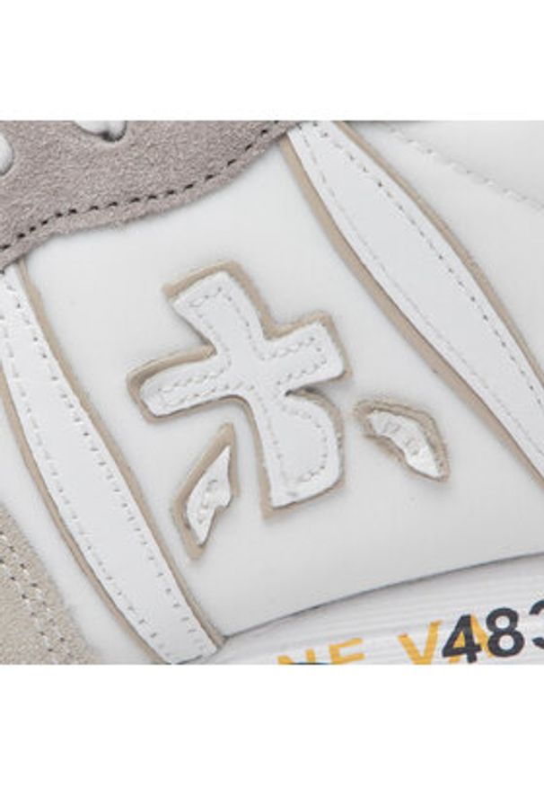 Premiata Sneakersy Eric 5669 Biały. Kolor: biały. Materiał: zamsz, skóra