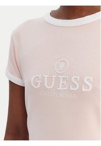 Guess Sukienka codzienna V6GK05 K2988 Różowy Regular Fit. Okazja: na co dzień. Kolor: różowy. Materiał: bawełna. Typ sukienki: proste. Styl: casual #5