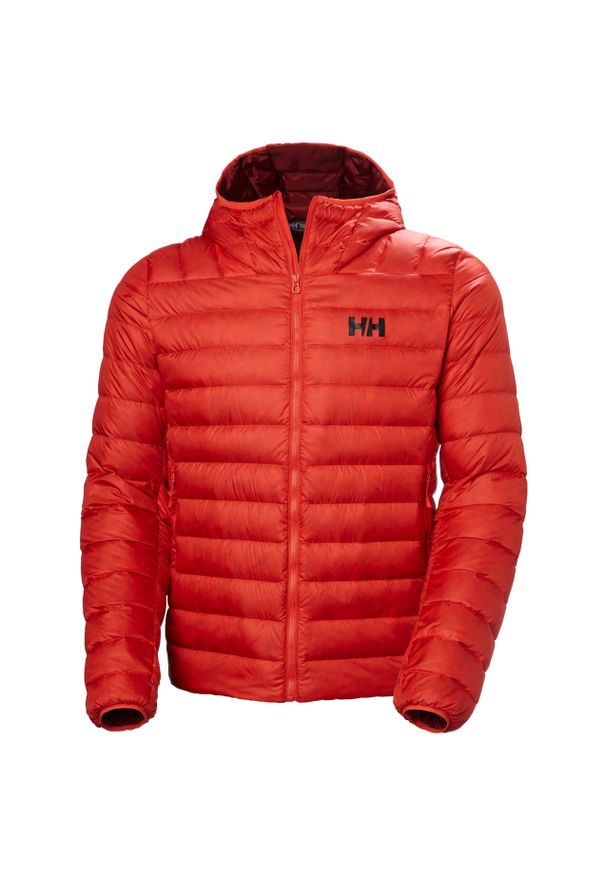 Kurtka z kapturem Helly Hansen Verglas Down 2.0. Typ kołnierza: kaptur. Kolor: czerwony. Materiał: puch. Sport: turystyka piesza