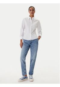 Guess Jeans Koszula W6RH66 WH7P1 Biały Regular Fit. Kolor: biały. Materiał: bawełna #3