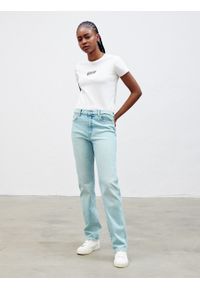 Big-Star - Spodnie jeans damskie Winona 116. Okazja: na co dzień. Stan: podwyższony. Kolor: niebieski. Sezon: lato. Styl: casual, retro #7