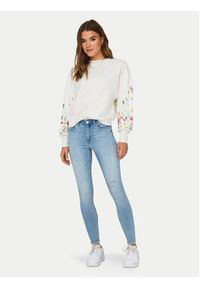 only - ONLY Bluza Brooke 15216364 Biały Regular Fit. Kolor: biały. Materiał: bawełna #2
