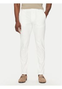 BOSS Spodnie materiałowe Kaito1_T 50487754 Biały Slim Fit. Kolor: biały. Materiał: syntetyk, bawełna #1