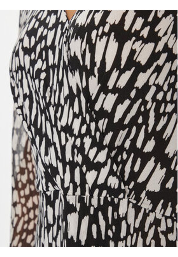 Morgan Sukienka codzienna 241-RLUISA Czarny Regular Fit. Okazja: na co dzień. Kolor: czarny. Materiał: syntetyk. Typ sukienki: proste. Styl: casual