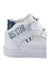 Big-Star - Białe Sneakersy Big Star Dziecięce Buty Na Rzep. Zapięcie: rzepy. Kolor: biały. Materiał: skóra ekologiczna, materiał. Szerokość cholewki: normalna. Sezon: jesień, zima