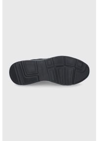 Calvin Klein Buty zamszowe kolor czarny. Nosek buta: okrągły. Zapięcie: sznurówki. Kolor: czarny. Materiał: zamsz #2