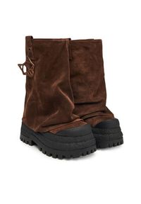 Naked Wolfe Botki Disturb Brązowy. Kolor: brązowy. Materiał: skóra, zamsz #2