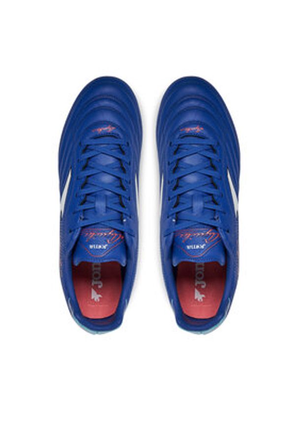 Joma Buty do piłki nożnej Aguila 2504 AGUS2504FG Niebieski. Kolor: niebieski. Materiał: skóra