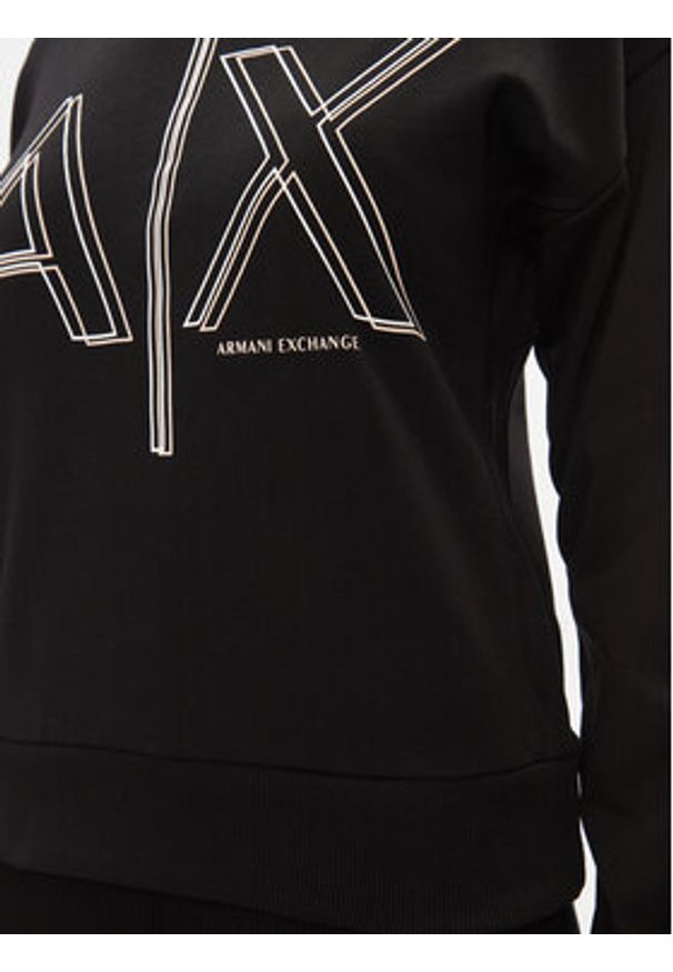 Armani Exchange Bluza 3DYM11 YJEBZ 1200 Czarny Regular Fit. Kolor: czarny. Materiał: bawełna