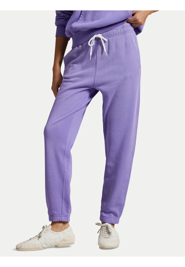 Polo Ralph Lauren Spodnie dresowe 211971694006 Fioletowy Tapered Fit. Kolor: fioletowy. Materiał: bawełna