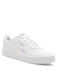 Sneakersy Puma Carina Holo Jr 38374101 Biały White. Kolor: biały