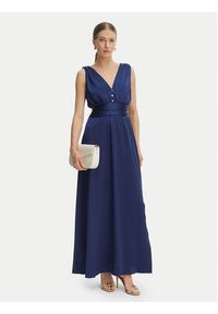 Morgan Sukienka wieczorowa 261-RSILVIA Granatowy Regular Fit. Kolor: niebieski. Materiał: syntetyk. Styl: wizytowy #4