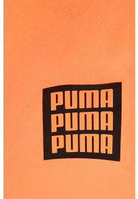 Puma szorty kolor pomarańczowy. Kolor: pomarańczowy. Materiał: materiał, skóra, włókno #3
