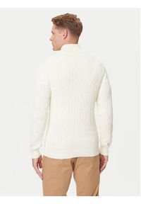 GANT - Gant Sweter 8050603 Écru Regular Fit. Materiał: bawełna