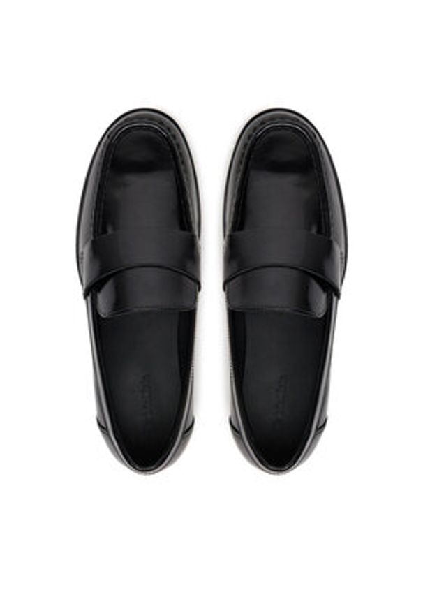 Calvin Klein Loafersy City Sleek HW0HW02306 Czarny. Kolor: czarny. Materiał: skóra