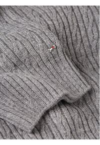 TOMMY HILFIGER - Tommy Hilfiger Sweter WW0WW39003 Szary Oversize. Kolor: szary. Materiał: syntetyk, bawełna #6