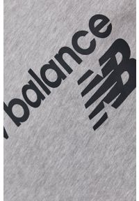 New Balance Bluza MT03910AG męska kolor szary z kapturem z nadrukiem. Okazja: na co dzień. Typ kołnierza: kaptur. Kolor: szary. Wzór: nadruk. Styl: casual #3