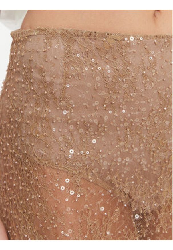 Herskind Spódnica midi 5575209 Beżowy Regular Fit. Kolor: beżowy. Materiał: syntetyk