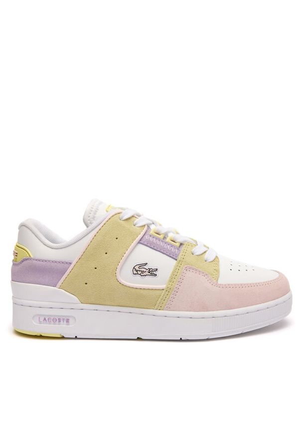 Lacoste Sneakersy Court Cage 747SFA0044 Różowy. Kolor: różowy. Materiał: skóra