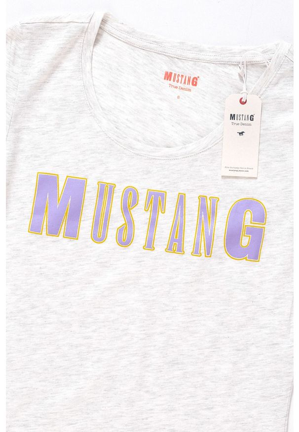 Mustang - MUSTANG T SHIRT DAMSKI Alexia C Print 1009641 2064. Wzór: nadruk