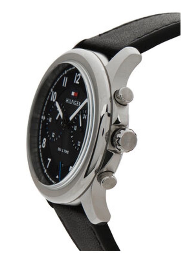 TOMMY HILFIGER - Tommy Hilfiger Zegarek 1710624 Czarny. Kolor: czarny