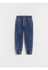 Reserved - Elastyczne jeansy jogger - granatowy. Kolor: niebieski #1