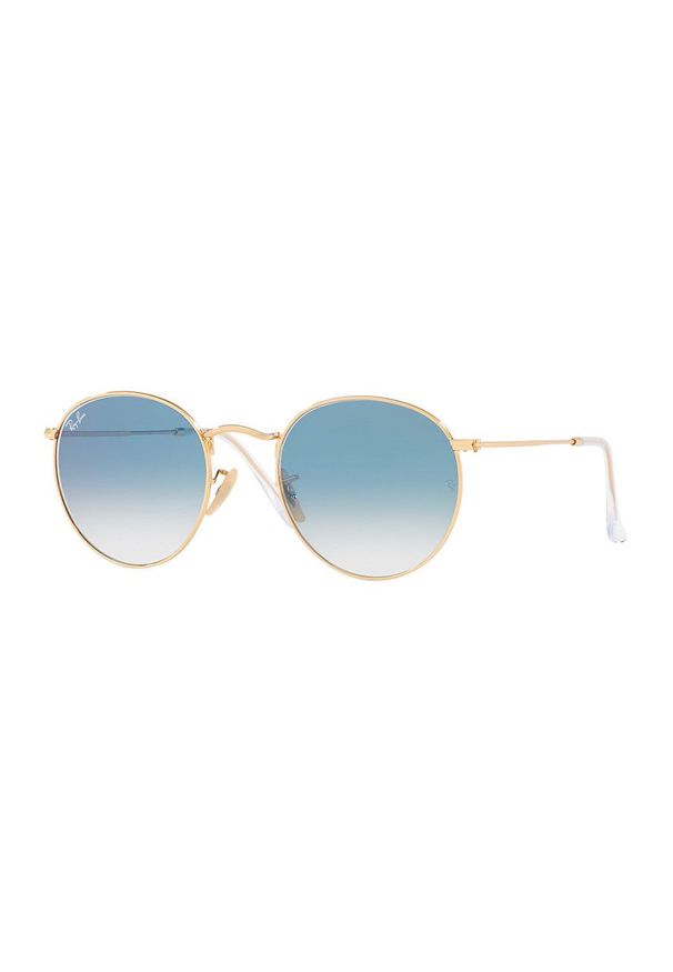 Ray-Ban - Okulary Round Metal. Kształt: okrągłe. Kolor: złoty
