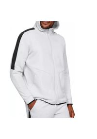 Bluza treningowa męska Under Armour Athlete Recovery. Kolor: szary. Materiał: poliester, bawełna. Sport: fitness