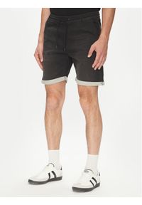 Jack & Jones - Jack&Jones Szorty jeansowe Rick 12269594 Czarny Regular Fit. Kolor: czarny. Materiał: bawełna