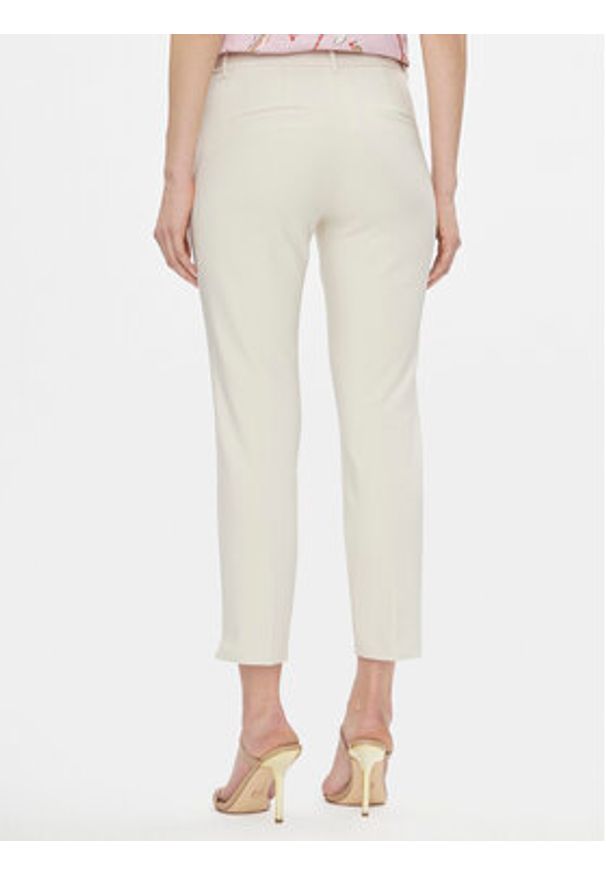 Marella Spodnie materiałowe Macario 2413131031200 Écru Regular Fit. Materiał: bawełna, syntetyk