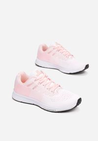 Renee - Biało-Różowe Buty Sportowe Hypnotized. Kolor: różowy. Materiał: materiał, skóra. Sport: fitness #3